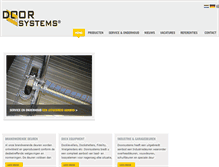 Tablet Screenshot of doorsystems.nl